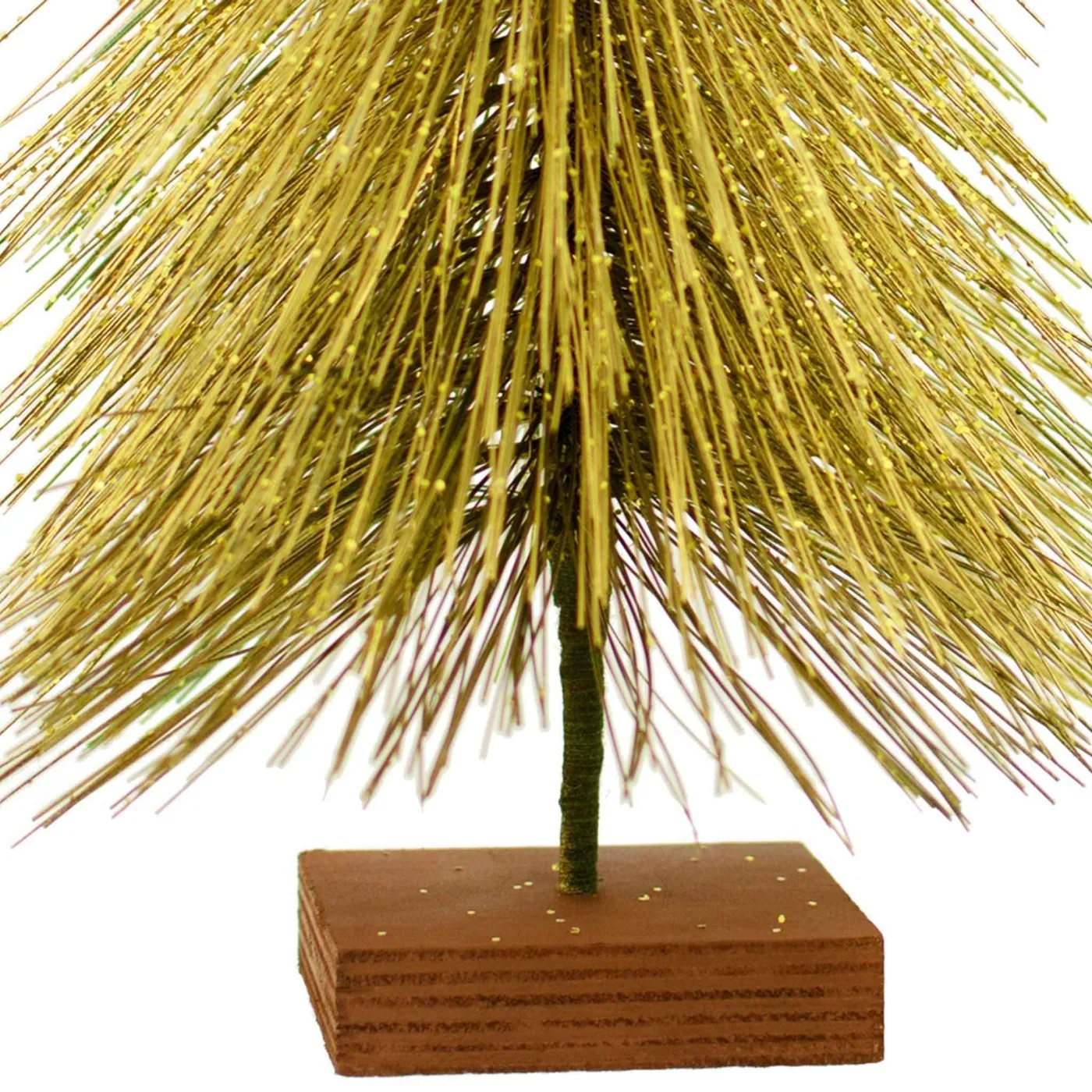 Mini Gold Tree with Glitter | Bottlebrush Trees | Shop Lee Display