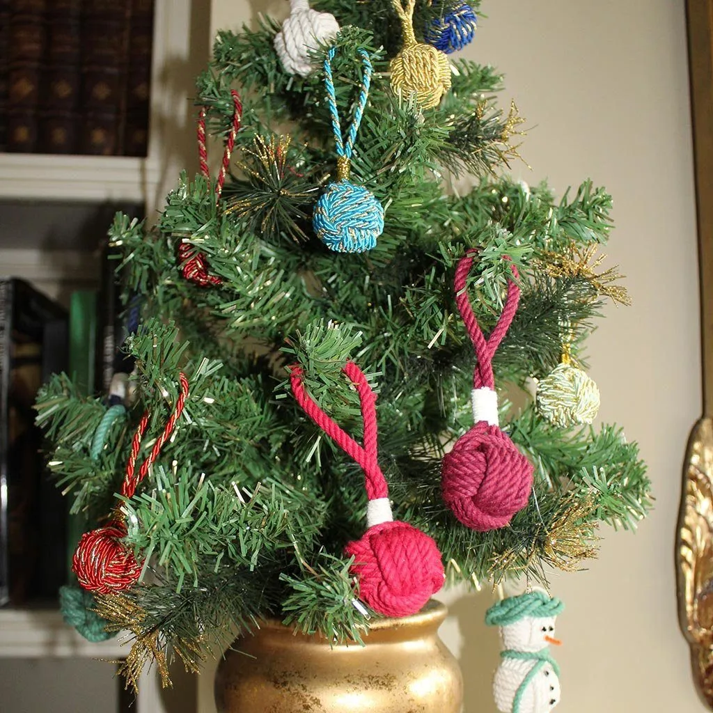 Nautical Monkey Fist Christmas Ornament, Nautical Holiday Ball Made in the  USA by hand in Mystic, Connecticut $ 10.00