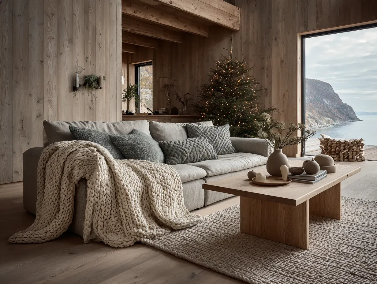 Norden Scandinavian Christmas Living Room Ideas 🕯️🌲