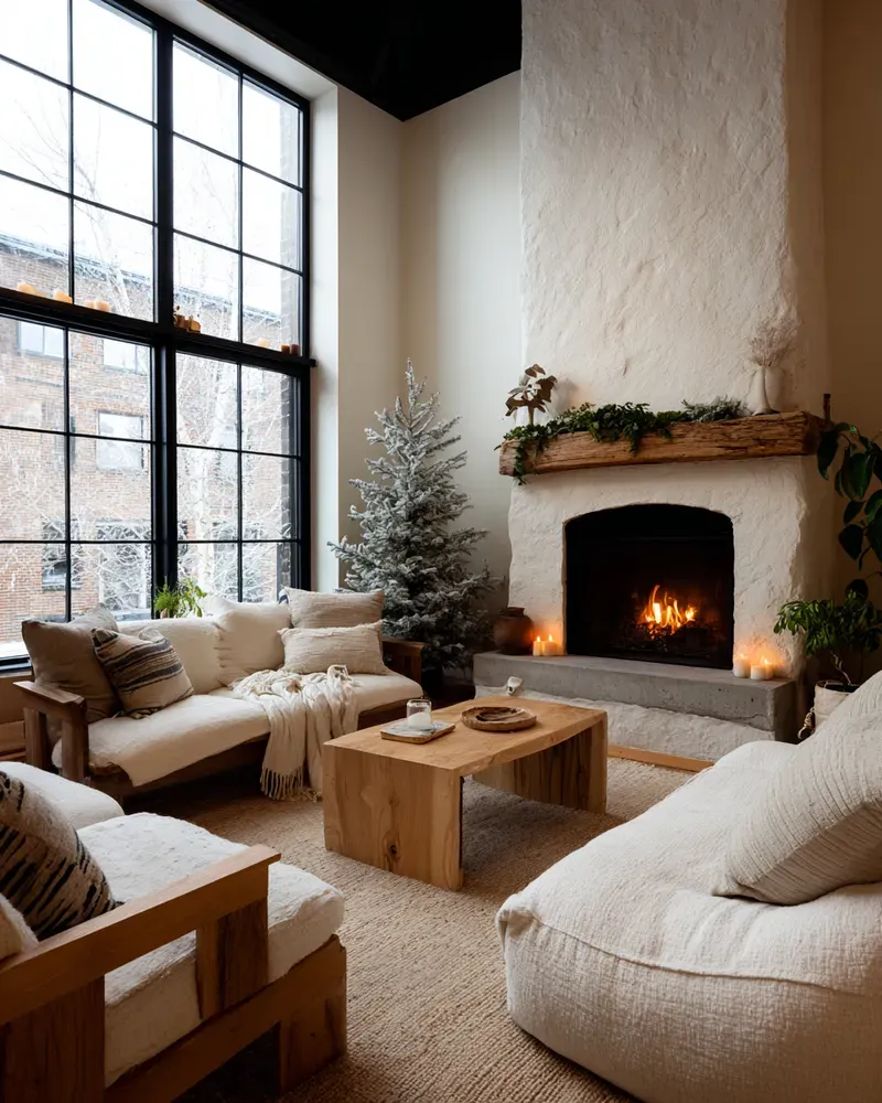 Norden Scandinavian Christmas Living Room Ideas 🕯️🌲