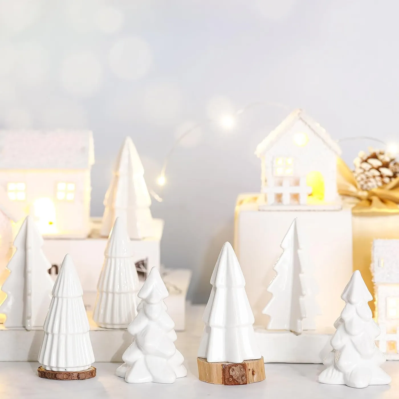 Nuenen 8 Pcs Ceramic Christmas Tree Porcelain Liberia | Ubuy