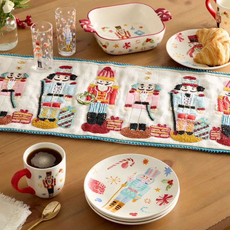 Nutcracker Christmas Table Setting Nutcracker Table Runner Nutcracker  Christmas Train Table Runner Quilt Or Velvet – MiravoCustom
