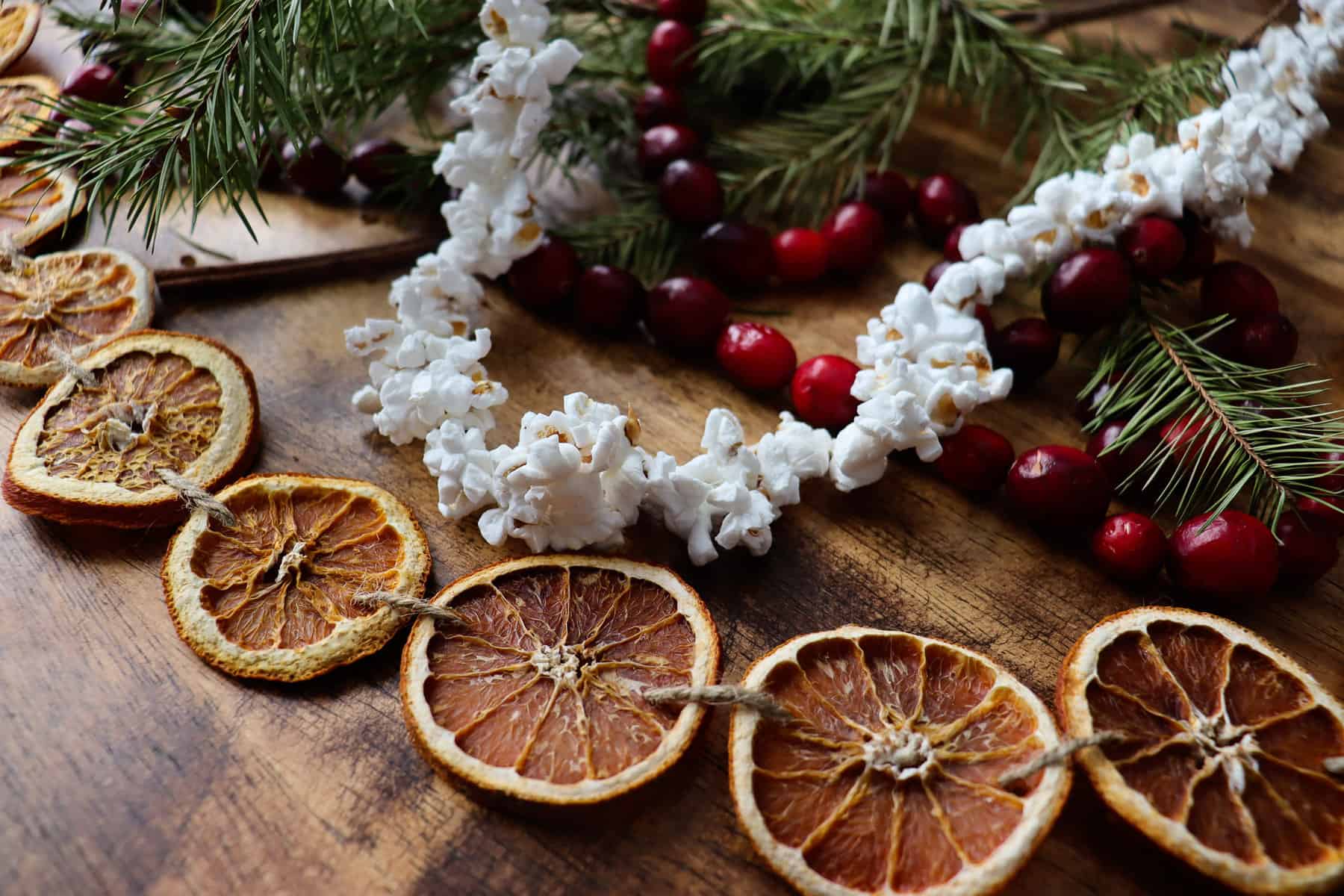 Orange Garland Christmas Ornaments Orange Orange Garland And Ornament How-To