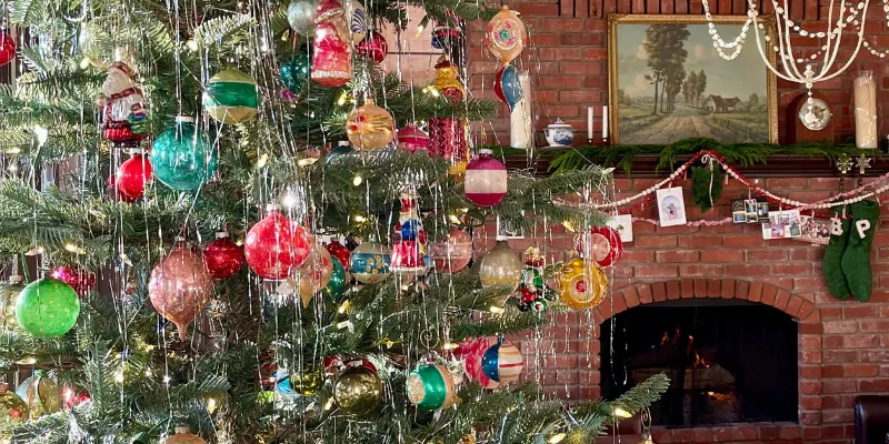 Ornaments Old Vintage Christmas Trees Vintage Christmas Tree Decorations Classic Christmas Tree With Red, Christmas Trees