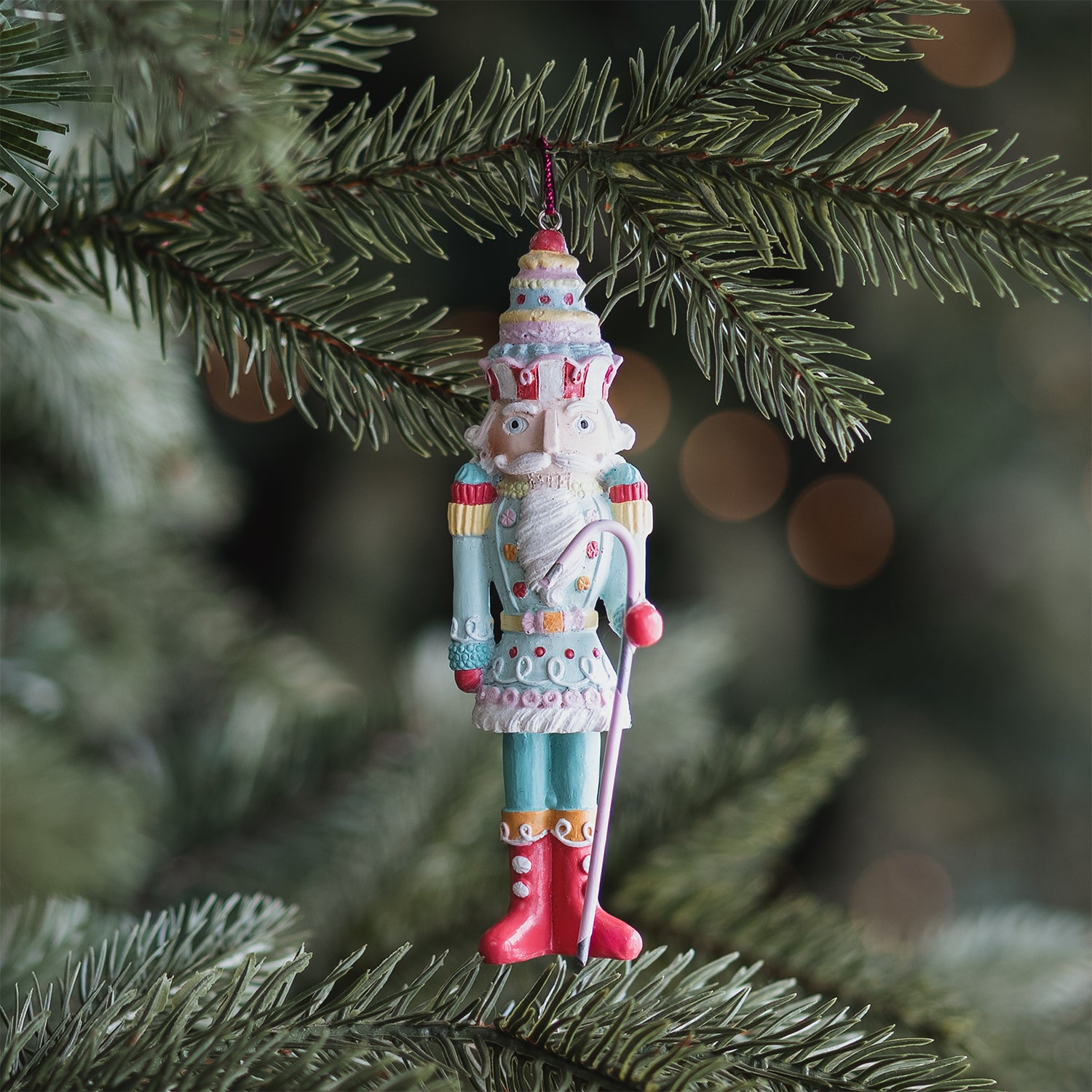 Pastel Nutcracker Ornament with Cake Hat & Candy Cane | It's All Ab...