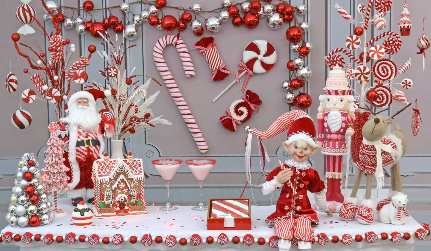 Peppermint and Red & White Decorations & Supplies | Christmas | Valentine's Day | Birthdays