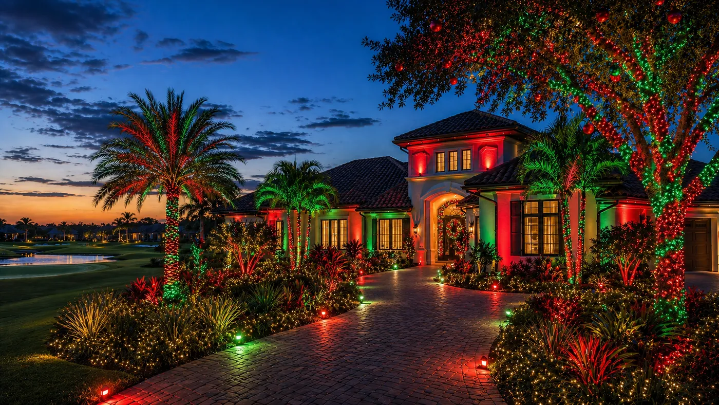 Permanent Outdoor Lighting Installation Light Glow The Villages FL
