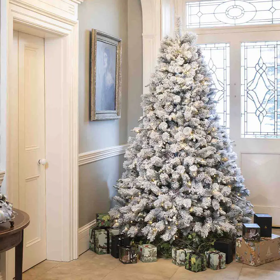 PF White Fir - Artificial Pre-Lit Christmas Tree