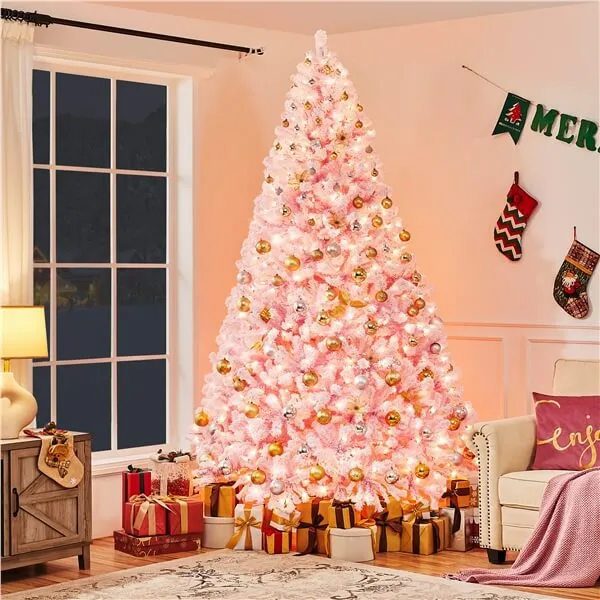Pink Christmas Lights On Tree Wide Angle 5MM LED Lights 70 5mm Pink LED  Christmas Lights,