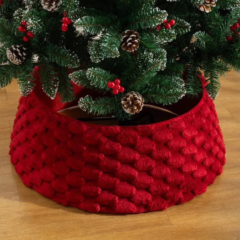 PONPRNGY Beautiful Christmas Tree Collar - Modern Velvet Tree Ring - Easy to Set Up Christmas Skirt Enhances Your Holiday Home Decor - Walmart.com