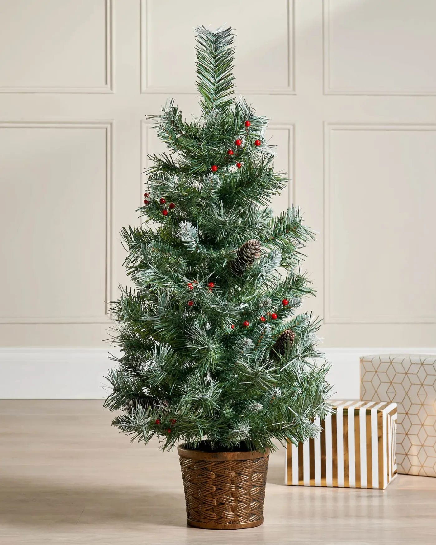 Potted Scandinavian Blue Spruce Christmas Tree, 3 Ft - Legends Christmas