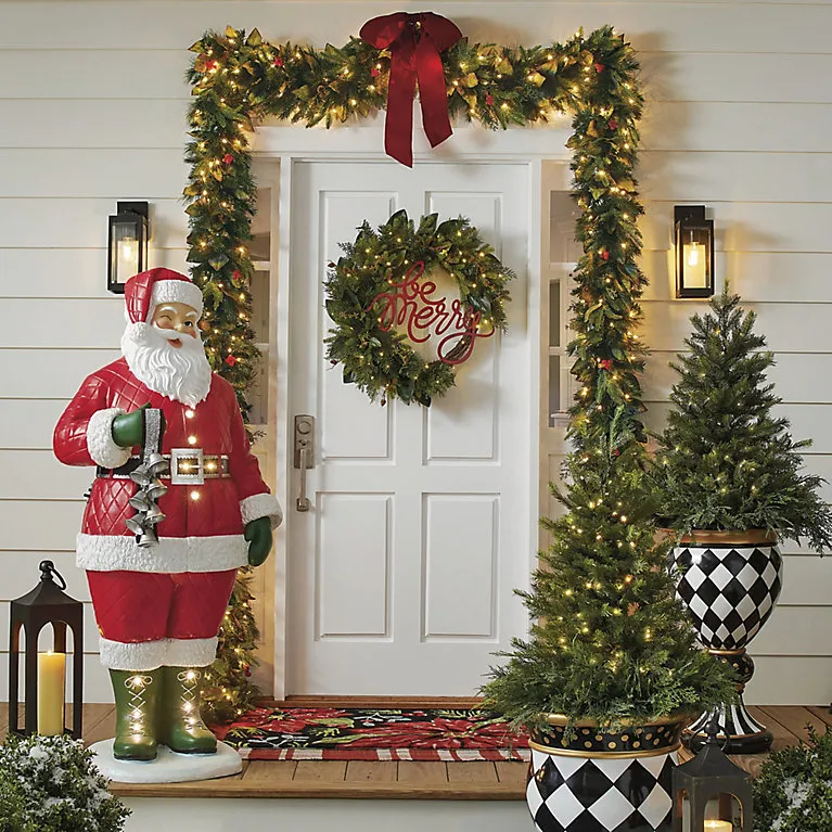 Pre-lit Woodland Christmas Garland | Grandin Road