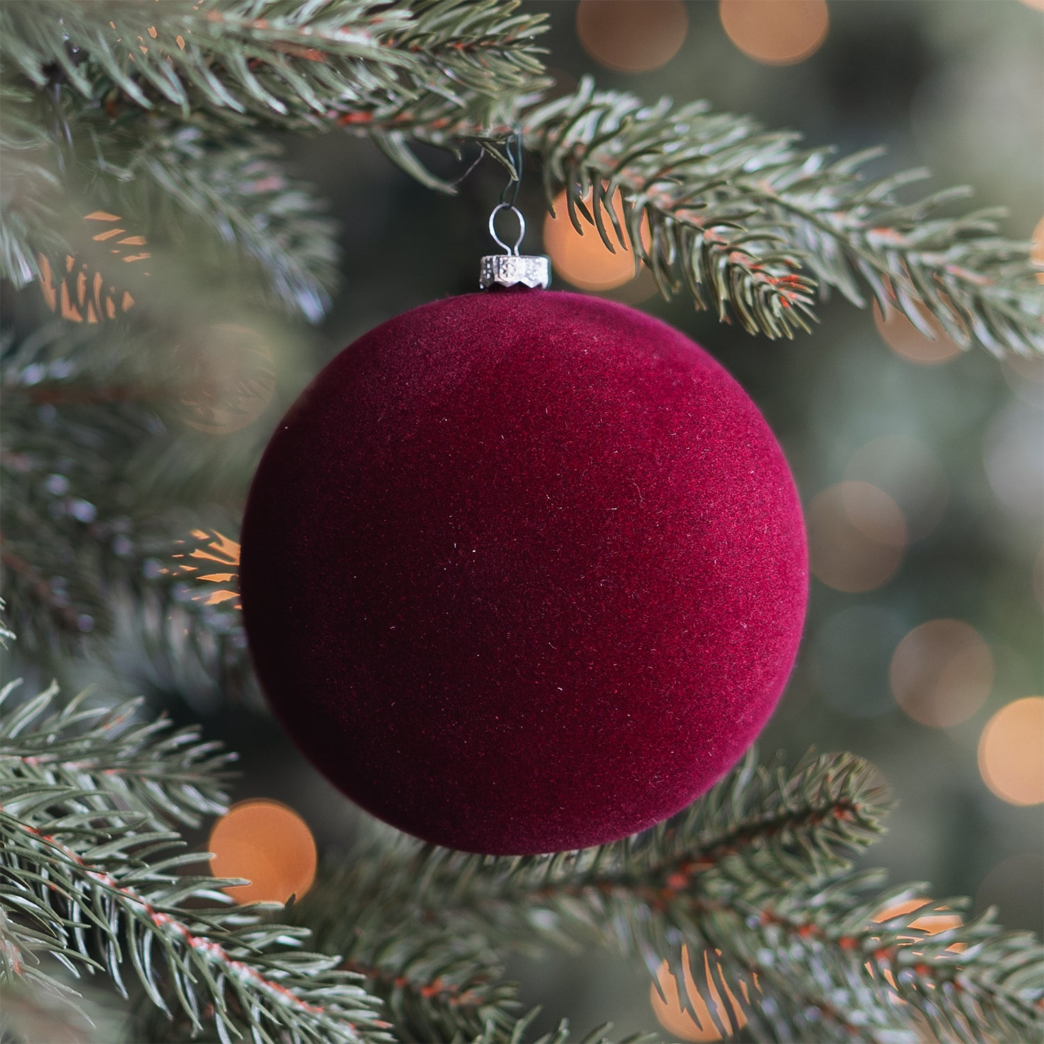 Red Velvet Christmas Bauble 10cm | It's all about Christmas
