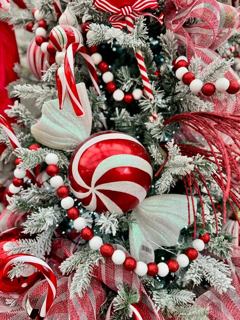 Red & White Candy Cane Christmas Decorations – Southwood Garden Centre