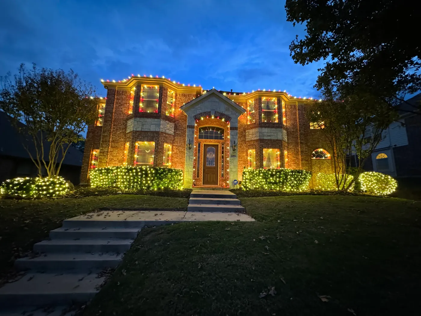 Residential Christmas Lights in Rockwall | Porter's Holiday Lighting