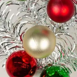 Retro Christmas Ball Ornament Tinsel Sprays Set - Picks + Sprays - Florals  - Craft Supplies - Factory Direct Craft