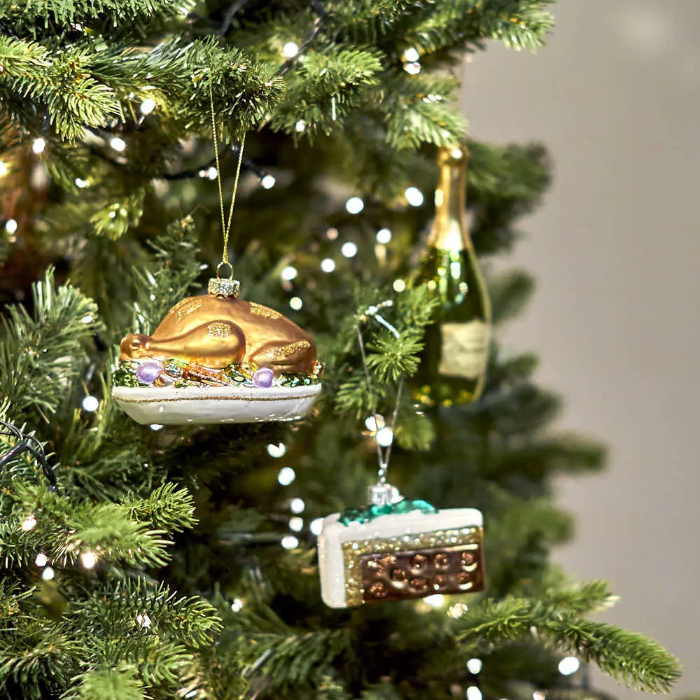 Roast Turkey Glass Bauble | Festive Tree Decoration – Angela Reed