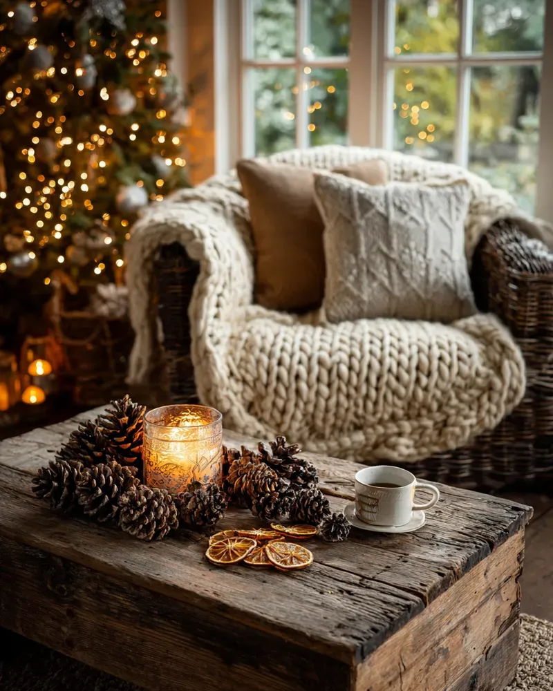 ✨ Rustic Elegance: Bringing Earthy Touches to Your Christmas Tree