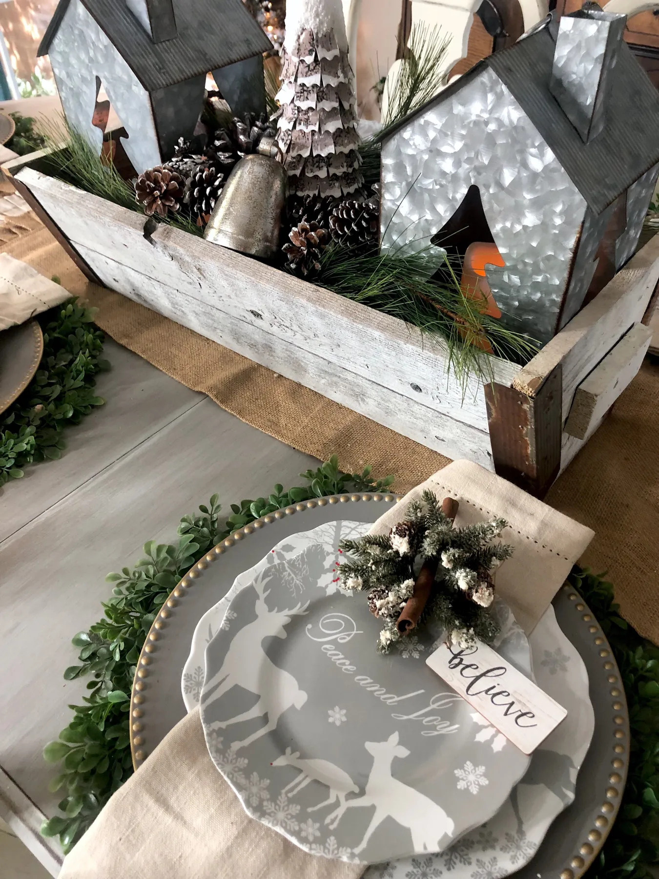 Rustic Glam Christmas Dining Room! - Wilshire Collections