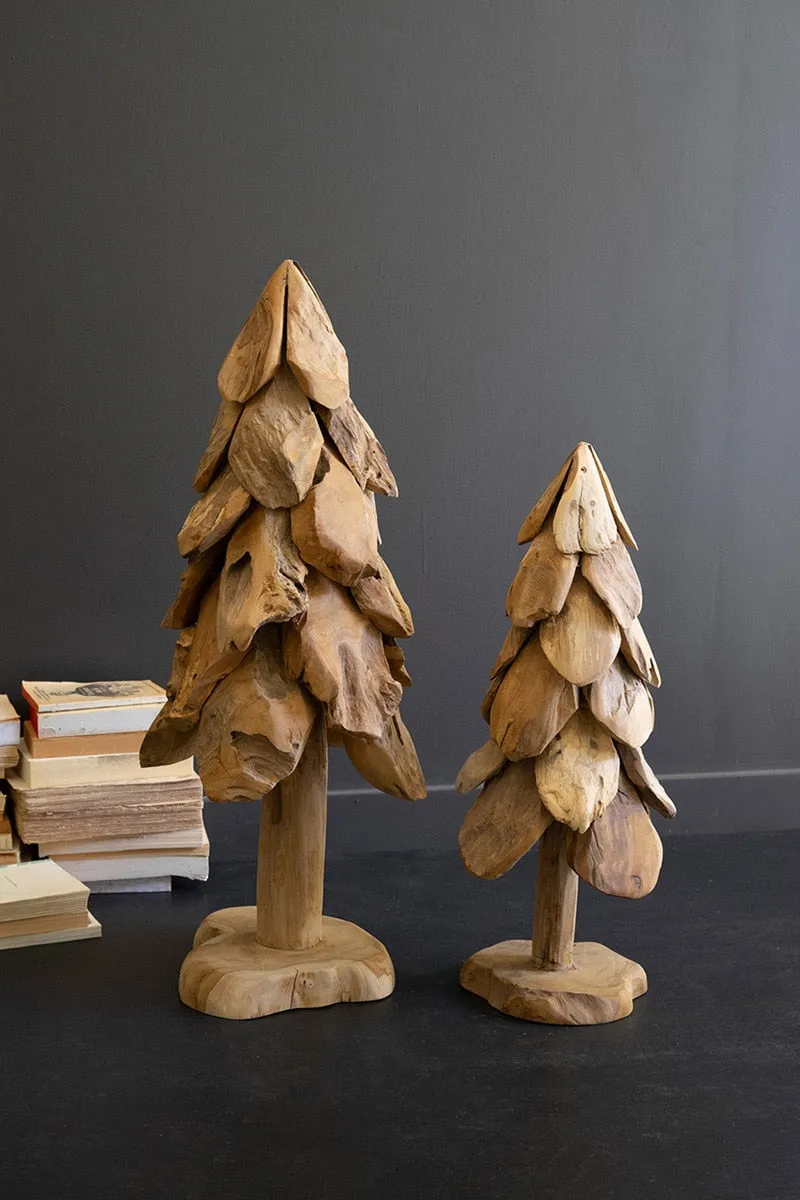 Rustic Teak Christmas Tree / Large - Woodwaves