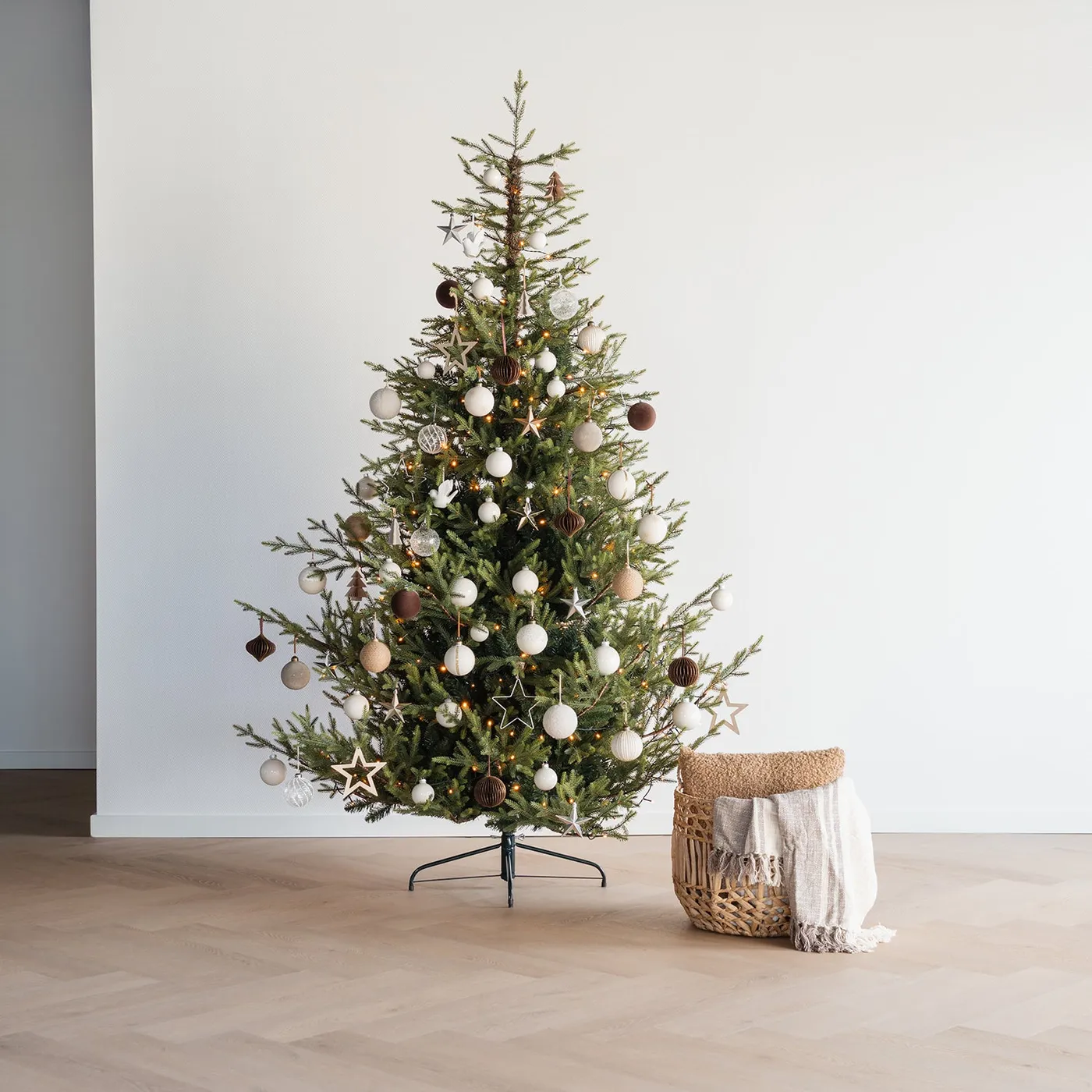 Scandi Christmas tree decorating set 100+ ornaments