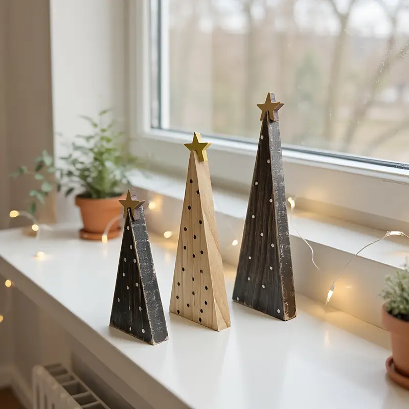 set 3 bohemian style pine christmas trees rustic forest - Temu Mauritius