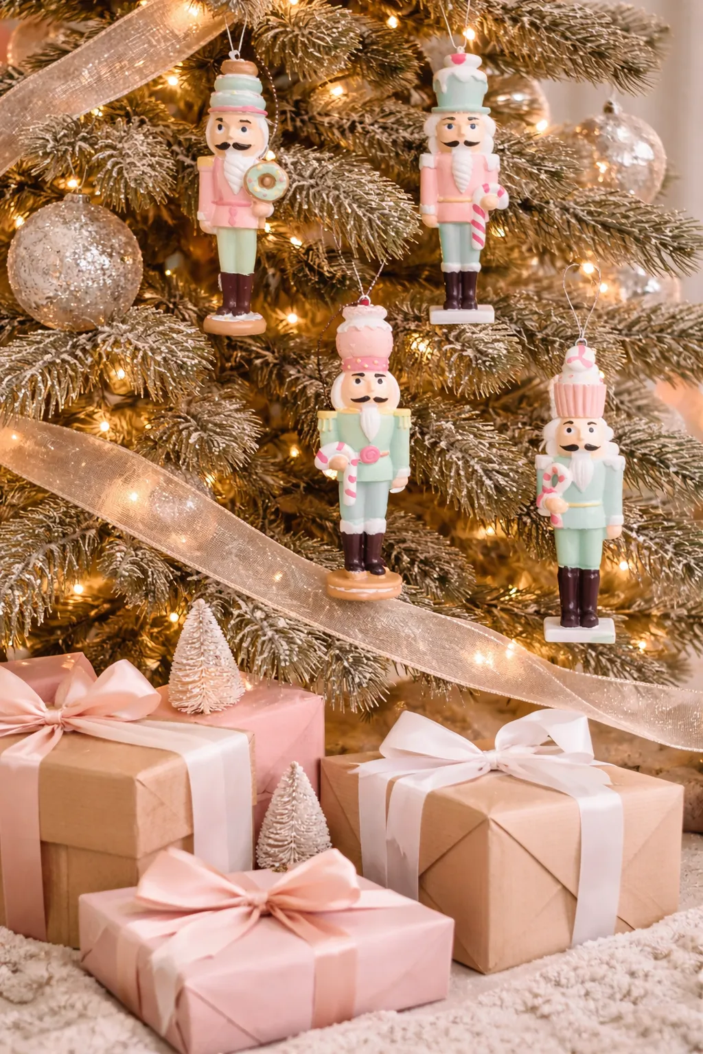🎄 Set of 4 Nutcracker Ornaments – Classic Christmas Tree Decorations –  Mistletoe Home