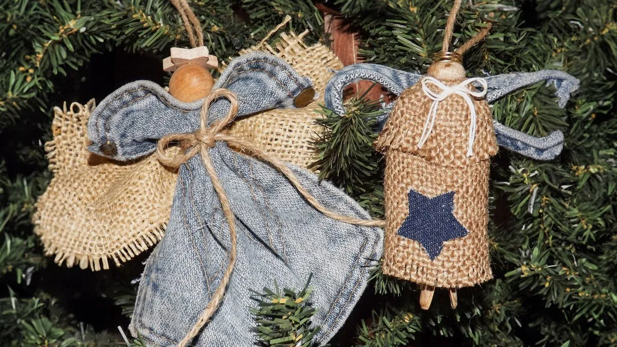Simple Project Idea: Make Cute DIY Angel Christmas Ornaments From Upcycled  Jeans