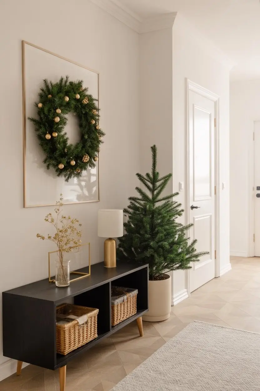 Small Entryway Christmas Decor Ideas: 15 Festive Ways to Transform Your  Space - Luxe Home Decors