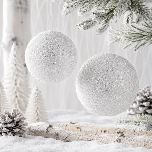 Snow Decorations | Snow Christmas Decorations