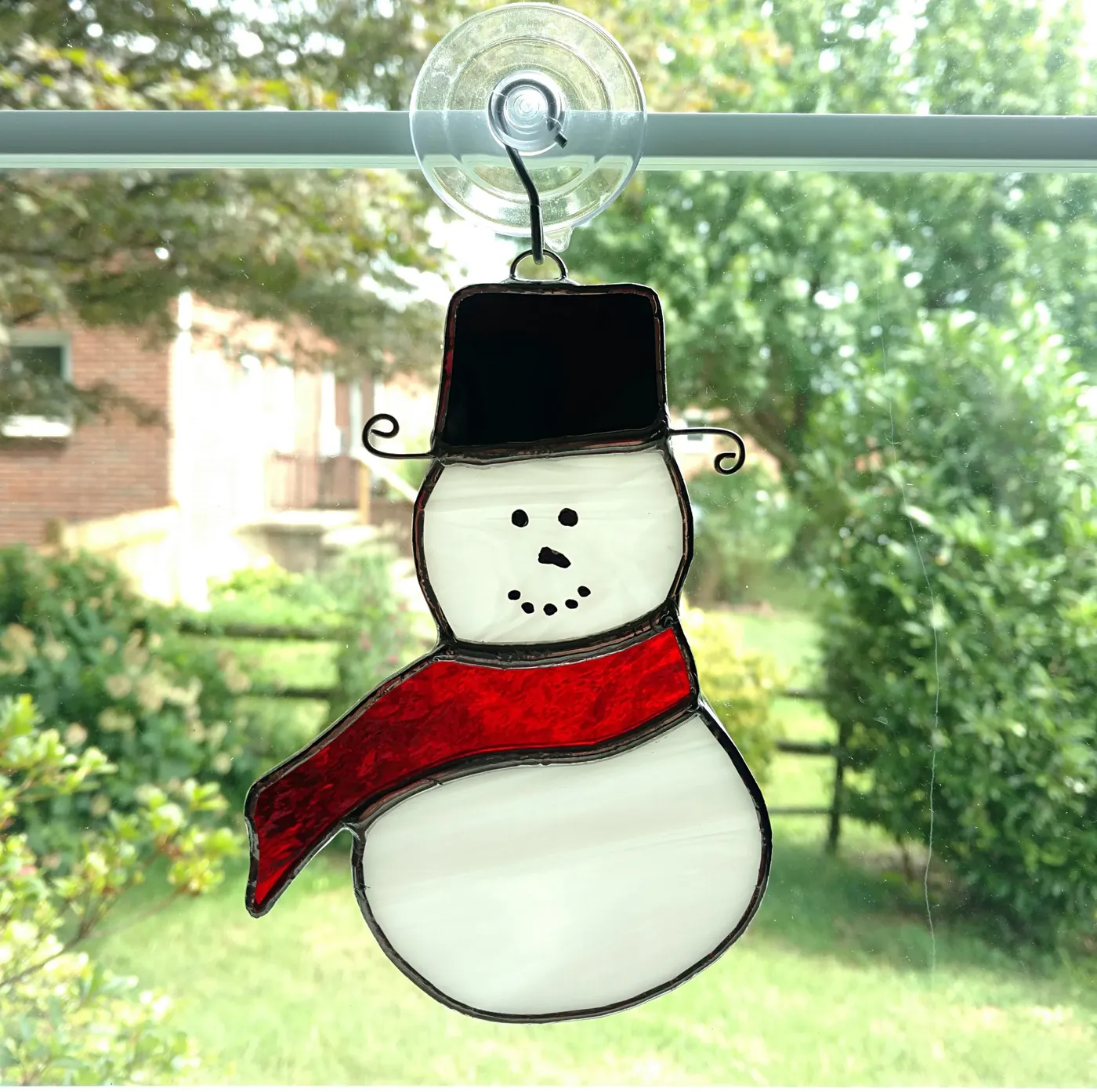 Snowman Stained Glass Suncatcher, Snowman Decoration, Christmas Decor | Stained  Glass Your Way