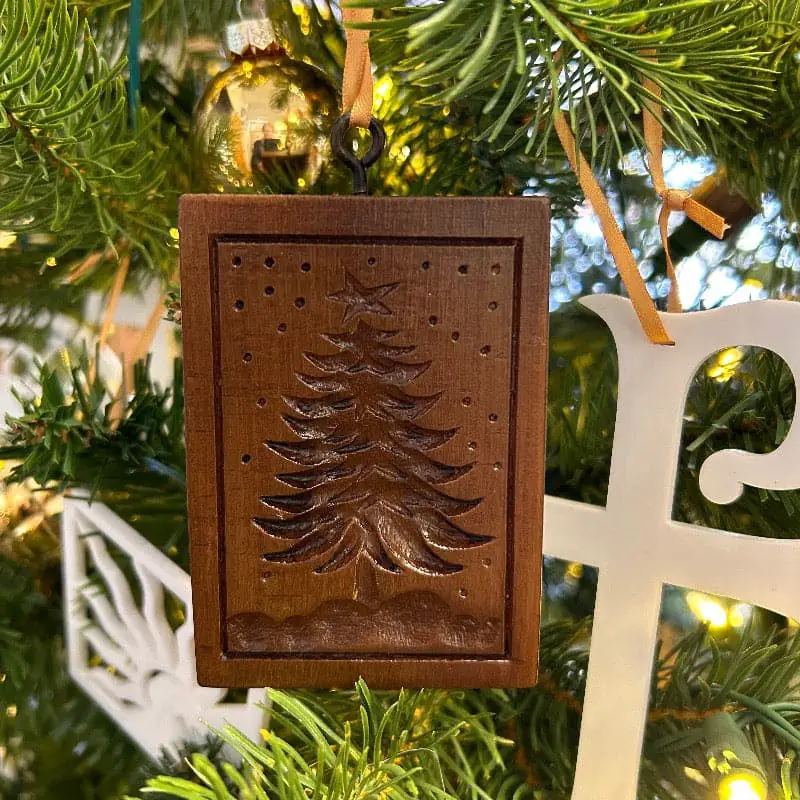 Springerle Cookie Mold Frosted Tree | House on the Hill | Faire Living
