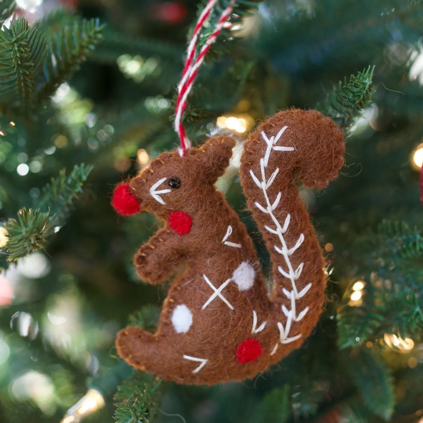 Squirrel Christmas Ornament | Handmade Felt Christmas Ornament | Ornaments  4 Orphans®