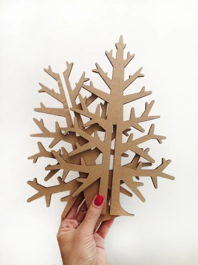 Table top Christmas Tree / Jewelry Stand Design – Cardboarrd
