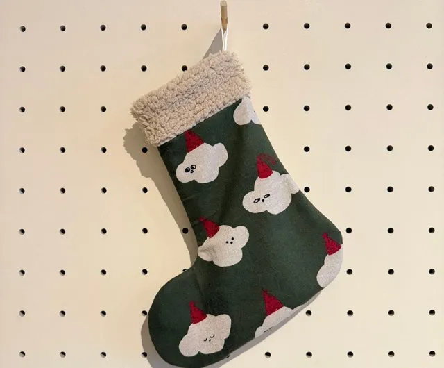 Taiwan Christmas Stocking Handmade Christmas Stocking Korean Fabric  Christmas Ornament dact-tw - Pinkoi