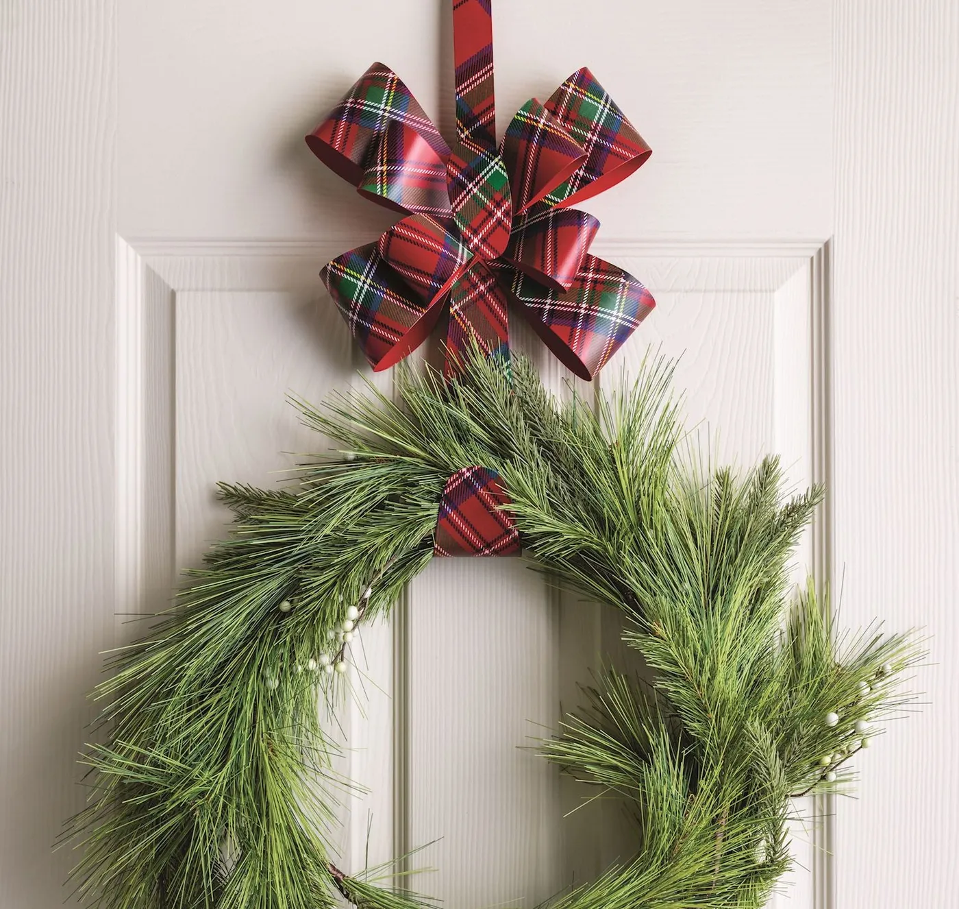 Tartan Bow Metal Wreath Hanger – Rust & Cinder