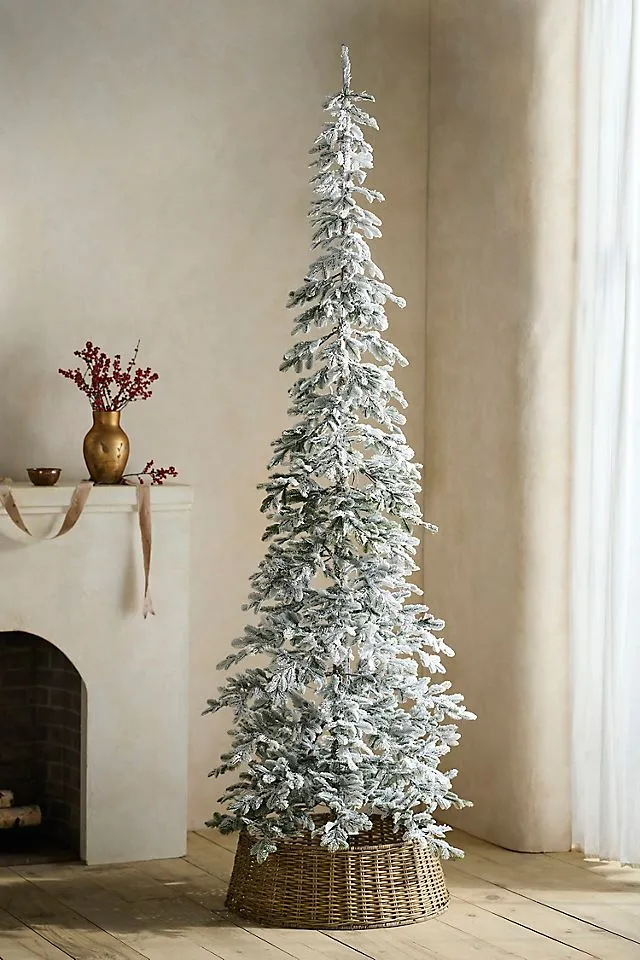 Terrain Artificial Flocked Pre-Lit Alpine Fir | AnthroHome