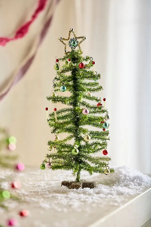 Terrain Mini Tinsel Candle Tree | Anthropologie