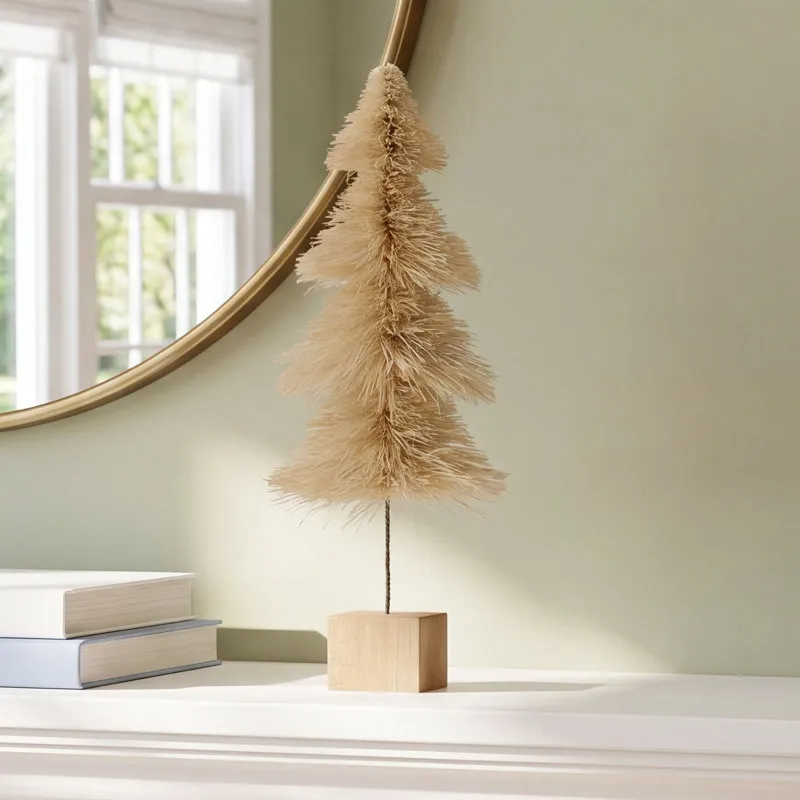 The Holiday Aisle® Bottlebrush Tabletop Christmas Tree | Birch Lane
