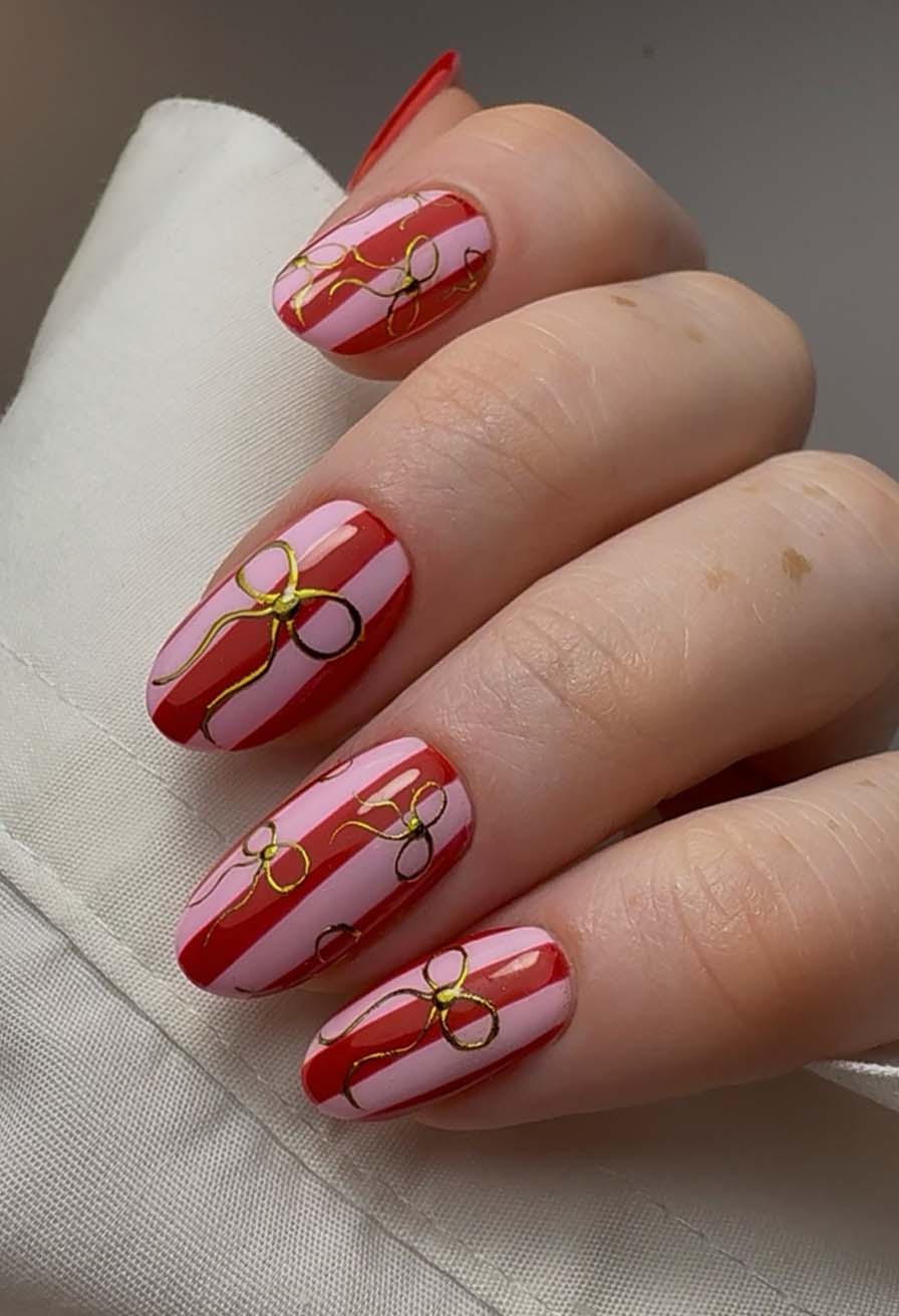 The Most Stunning Red & Pink Christmas Nail Designs of 2025 -