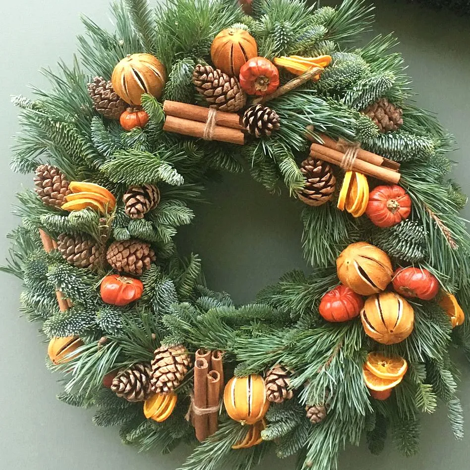 The Victoria Christmas Wreath - Kensington Flowers