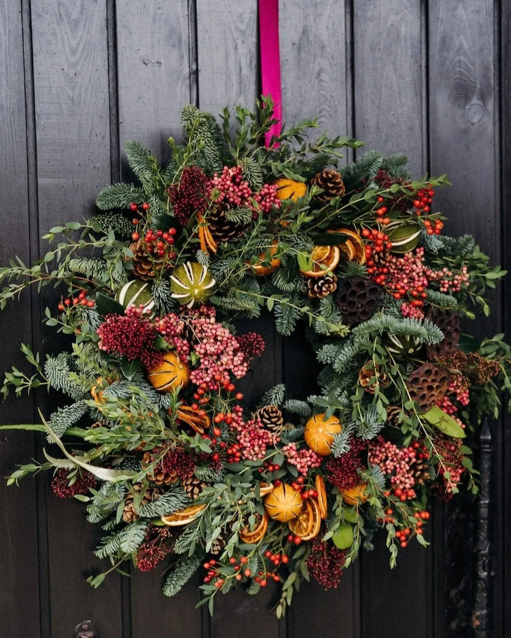 The Winterberry | Fresh Luxury Christmas Door Wreath – Mad Lilies