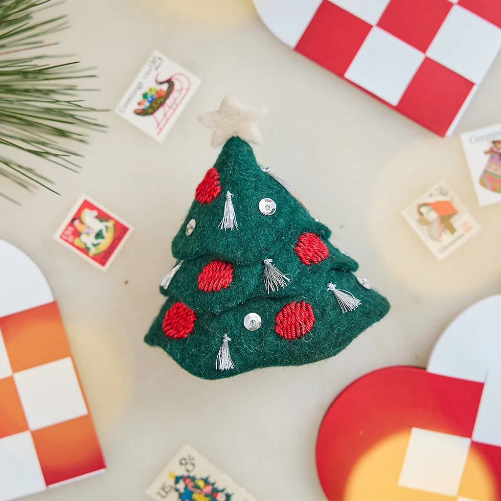 Tinsel Tree – Handmade Mini Christmas Tree Decor by Craftspring
