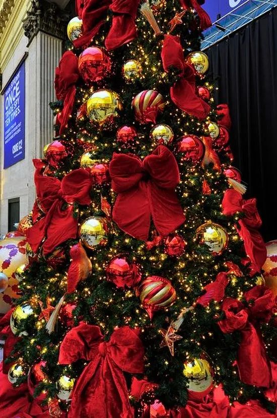 Tree Decorations Christmas Tree Advertising 45 Christmas Tree Ribbon Ideas That Are Easy And Elegant