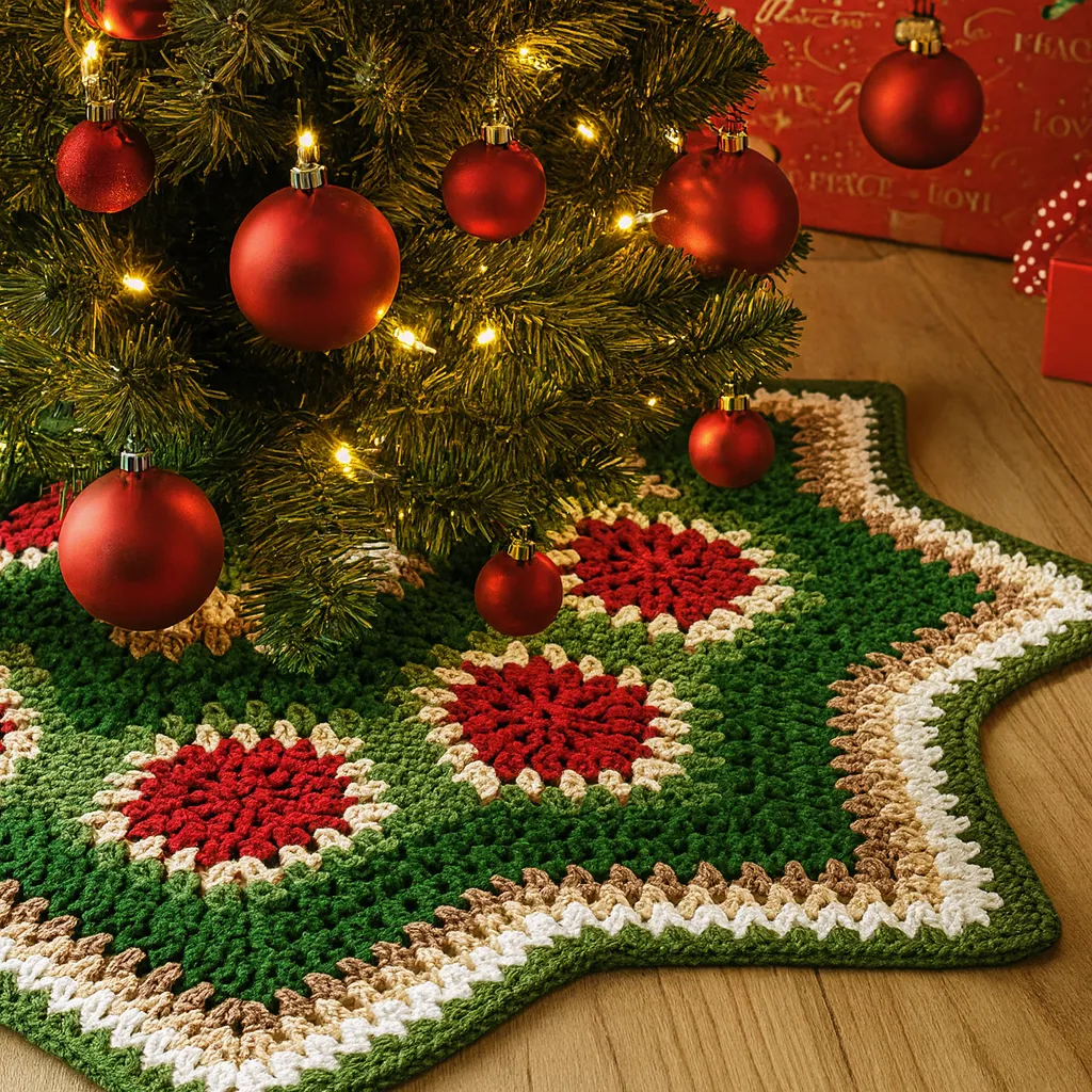 Tree Skirt Crochet Pattern – Happy Hookie