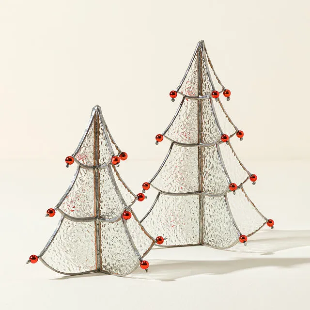 Uncommon Goods | Stained Glass Trees​ | Holiday Tree Decoration