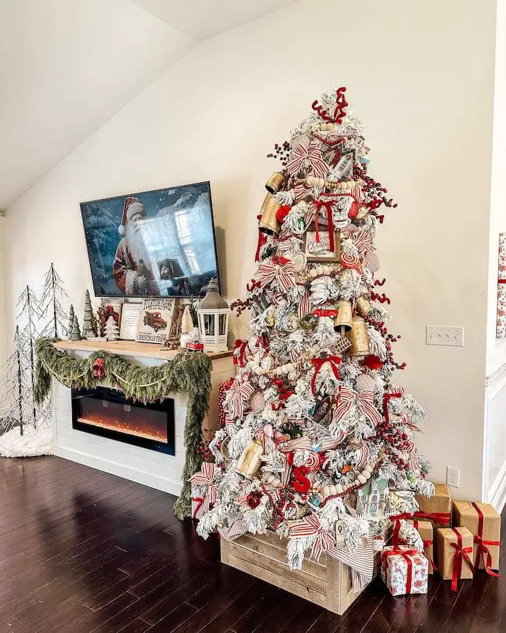 Unveiling Red and White Christmas Tree Decor Ideas for a Festive Home - Farmhousehub