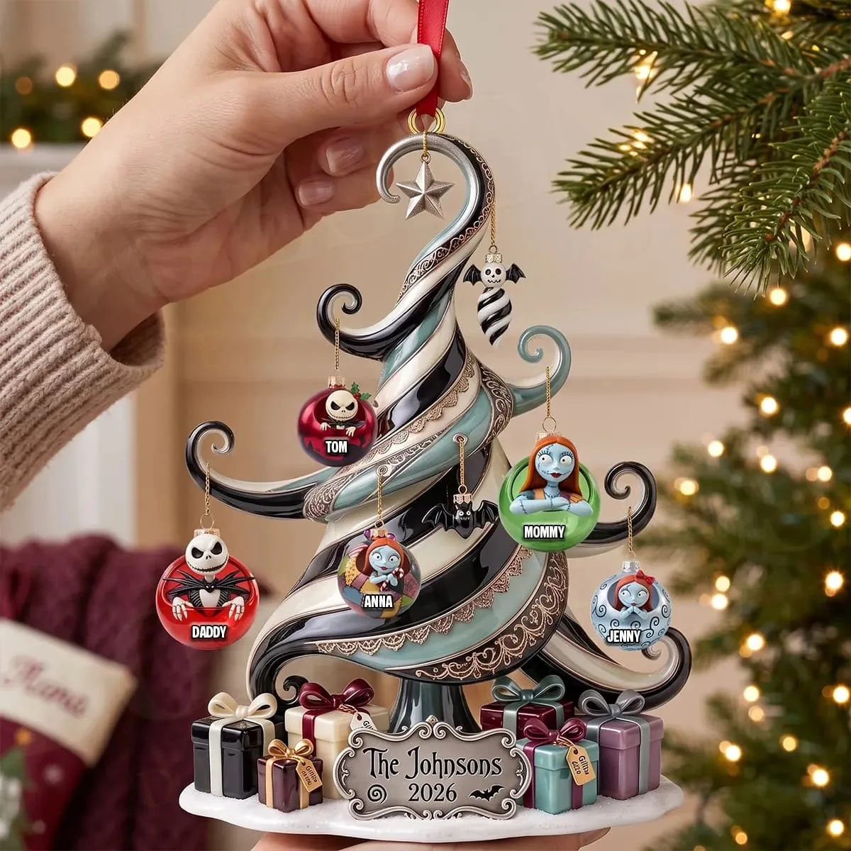 USA 250th Anniversary 2026 Christmas Personalized Family Ornament