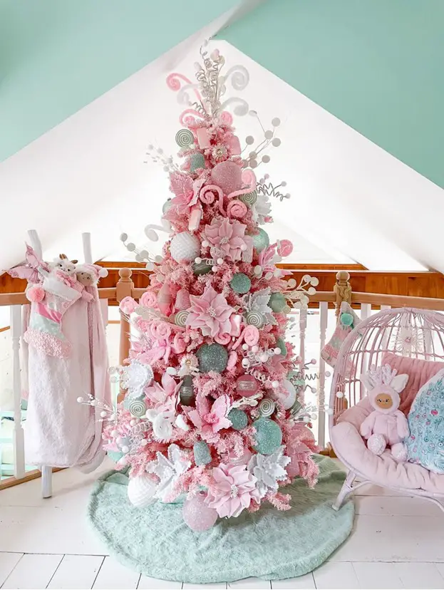 Using Gorgeous Pastel Flowers in Your Christmas Tree Designs - Decorator's Warehouse