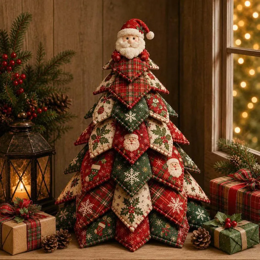 USTZZ DIY Quilted Christmas Tree Kit, Handcraft Vintage Style Fabric  Patchwork Xmas Tree, Santa Claus Girl Beginner‑Friendly Snowman Elk Holiday  Fabric Tree Supply Kit for Adults | Shopee Philippine